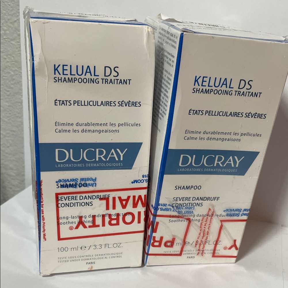 Ducray Kelual DS Shampoo for Severe Dandruff. Total of 4 boxes.